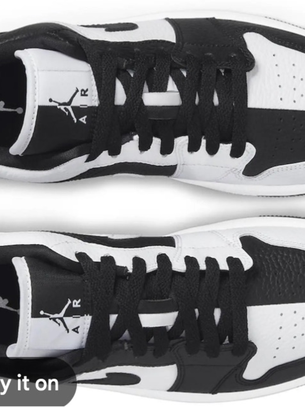 Air Jordan 1 Low SE Split Black/White
